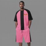 High Quality 100% Cotton Plus Size Solid Men's Shorts Set