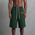 Men's Short 100% Cotton Fleece Solid Quick Dry High Street