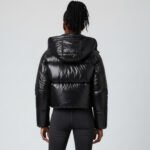 New Trendy Custom Cropped Women Long Sleeve Puffer Jacket - Image 2