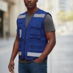 Custom Logo ANSI Class 1 Reflective Adjustable Vest - Image 3