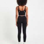 Womens Low Waist Seamless Leggings Contrast Piping - Image 2