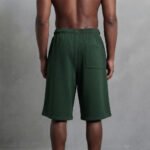 Men's Short 100% Cotton Fleece Solid Quick Dry High Street - Image 2
