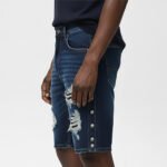 Premium Quality Embroidery Patchwork Jorts Men Baggy - Image 3