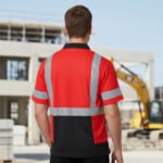 OEM ANSI Class 2 Short Sleeve Safety Men's Reflective Shirt - Image 3