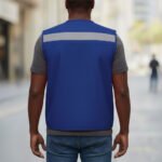 Custom Logo ANSI Class 1 Reflective Adjustable Vest - Image 2
