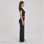 Custom Men's Plus Size Yoga T-Shirt and Wide Leg Pants - Image 3