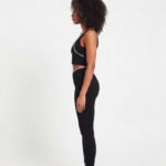 Womens Low Waist Seamless Leggings Contrast Piping - Image 3