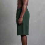 Men's Short 100% Cotton Fleece Solid Quick Dry High Street - Image 3