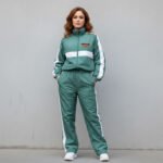 Custom Made 100% Embroidered Lace Women's Tracksuit