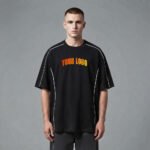 OEM/ODM Custom Oversized Piped T-Shirt