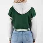 Hot Sale Custom Eco-Friendly Breathable Plain Varsity Bomber Jacket - Image 2