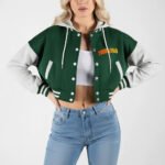 Hot Sale Custom Eco-Friendly Breathable Plain Varsity Bomber Jacket - Image 3