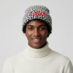New Design Fashion Jacquard Knit Luxury Acrylic Beanie