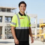 Hi-Vis ANSI Class 2 100% Polyester Waterproof LED Flash