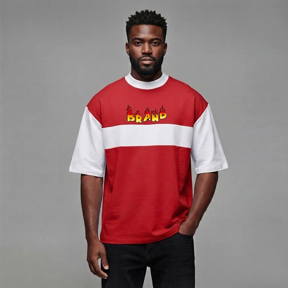 07 New Arrival Heavyweight 210gsm Loose Fit Men's T-Shirts - Image 1