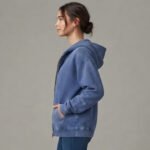 OEM Sun Faded Zip Hoodie Custom Screen Print Oversized - Image 2