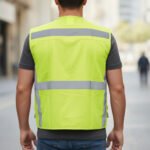 OEM Customized Logo Reflective Tape Safety Work Vest - Image 2