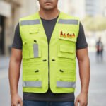 OEM Customized Logo Reflective Tape Safety Work Vest