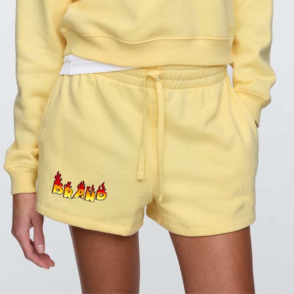 10 High Quality 100% Cotton Women's Shorts Custom DTF Printed - Image 1