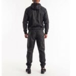 OEM Customized Solid Black Gym Sauna Jacket Pant Suit - Image 2
