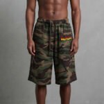 High Quality 100% Cotton Men's Shorts Solid Pattern Custom Screen Printed