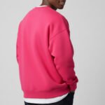 OEM Baggy Sweatshirts Oversized 100% Cotton Rose - Image 2