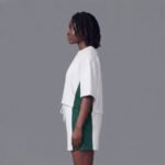 OEM/ODM 100% Cotton Women's Above Knee Solid 2 Piece Set - Image 3