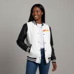 Hot Sale Women's Varsity Jacket 100% Wool Custom Color
