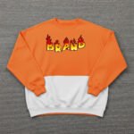 New Arrival Women's Crew Neck 2 Tone Sweatshirt