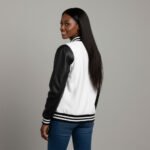 Hot Sale Women's Varsity Jacket 100% Wool Custom Color - Image 2