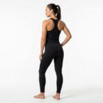 Men's Seamless Solid Plus Size Yoga Set Crop Top High Waist - Image 2