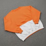 New Arrival Women's Crew Neck 2 Tone Sweatshirt - Image 3